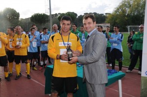 Premiazione del miglior giocatore del torneo 